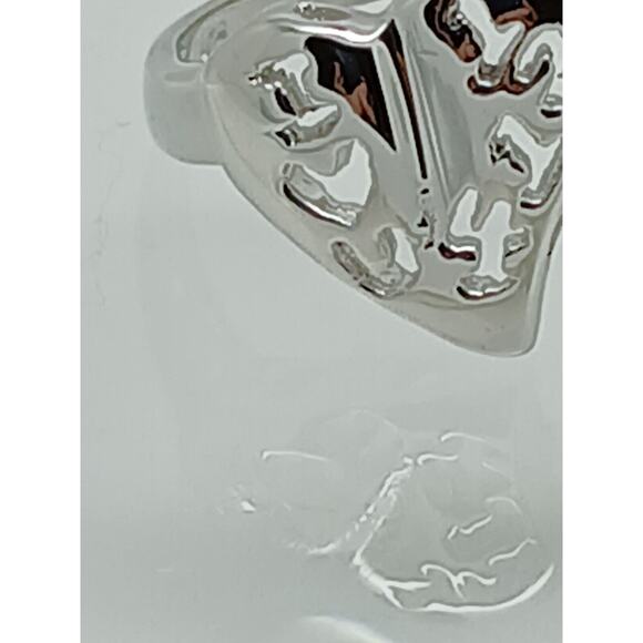 Vintage Estate Jewelry .925 Thailand Sterling Silver Ring Size 5.5 I LOVE YOU - Picture 15 of 16